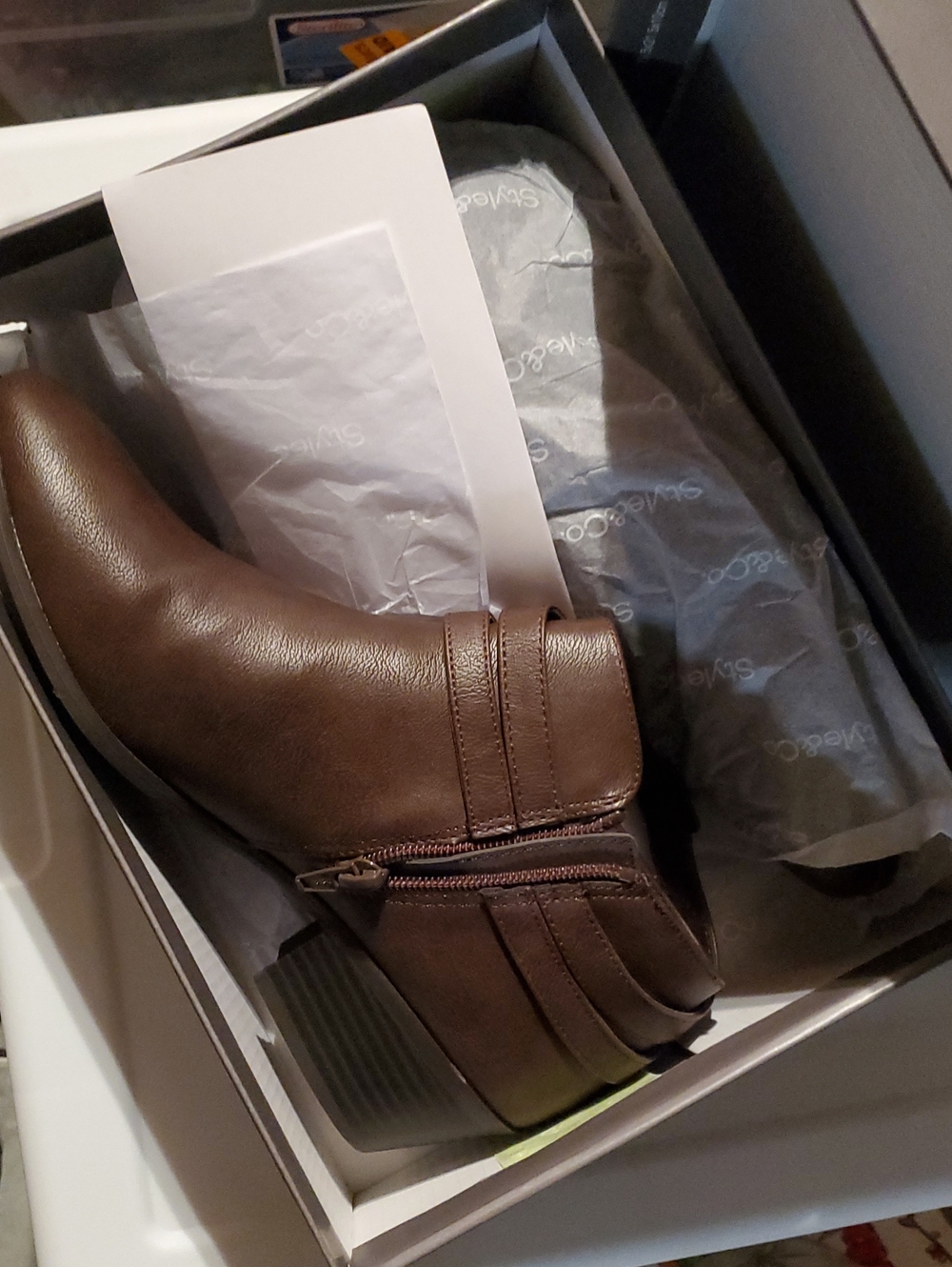 NWT Style & Co. Brown Ankle Booties